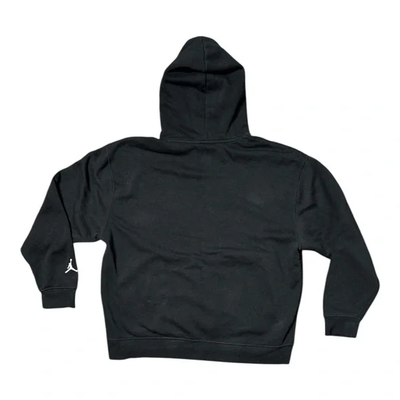 NIKE AIR JORDAN 1 CHICAGO 1985 LOST AND FOUND BLACK MENS HOODIE SWEATSHIRT - Picture 10 of 14